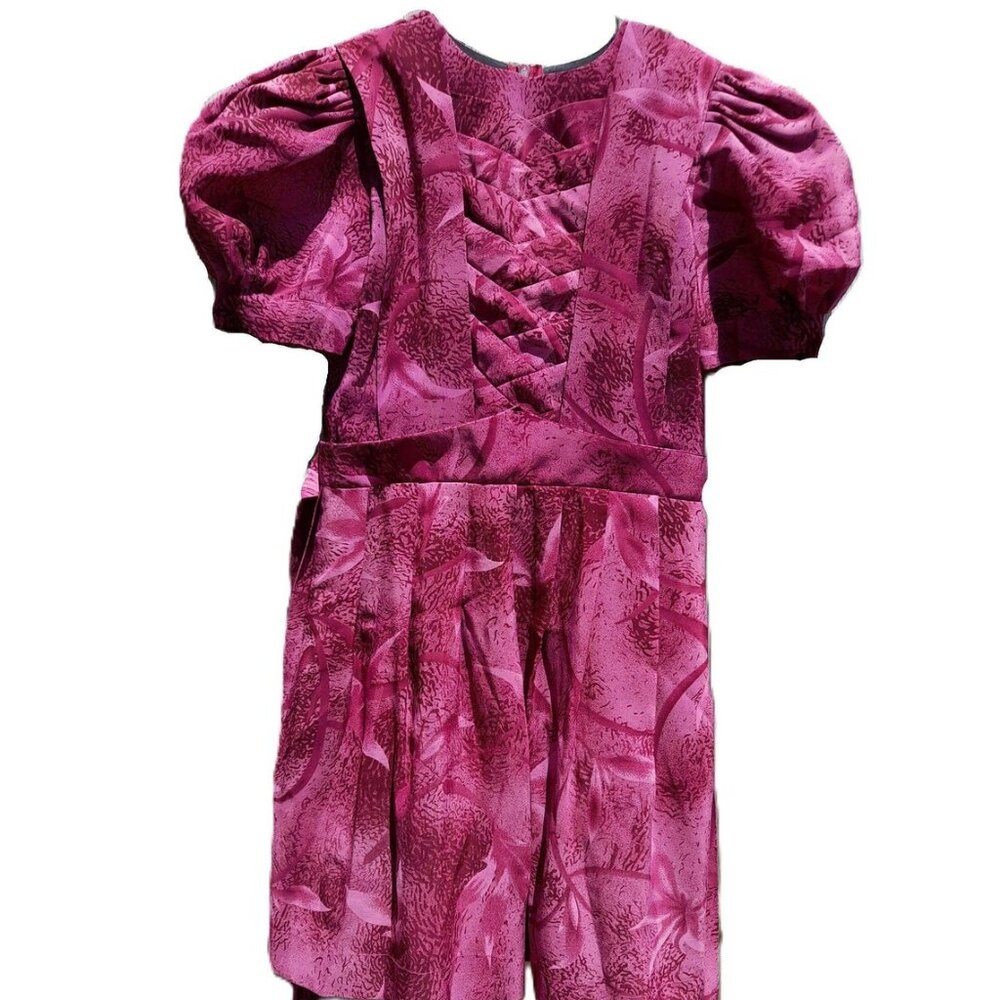 Vintage Amish Mennonite Girls Dress Toddler Old Colony Puffed Sleeves 27" Chest